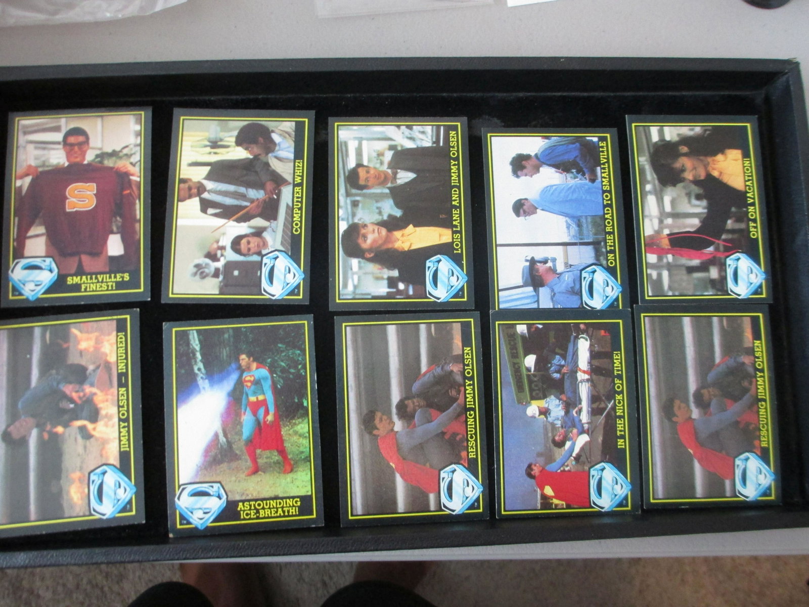lot of 10 vintage superman cards: superman