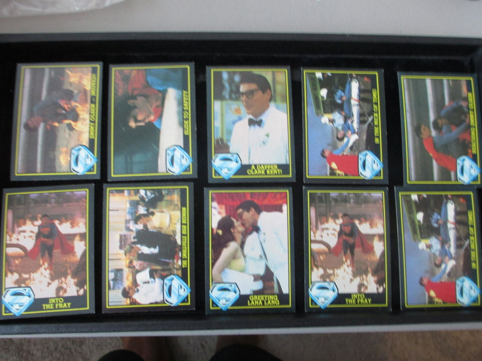 lot of 10 vintage superman cards: superman