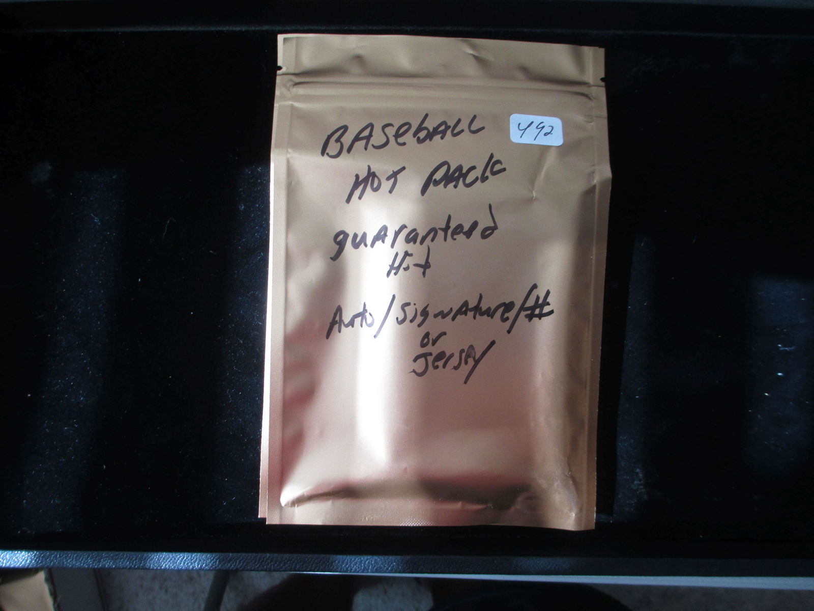 baseball hot pack guaranteed auto/# or jersey (1 of 1)