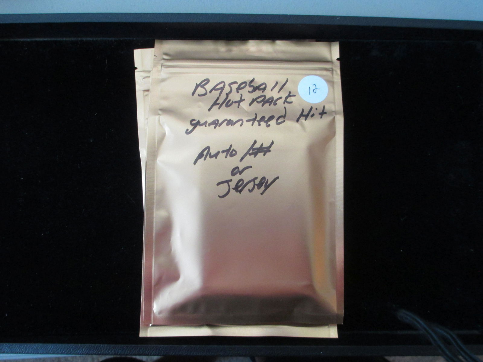 baseball hot pack guaranteed auto/jersey or #'d card (1 of 1)