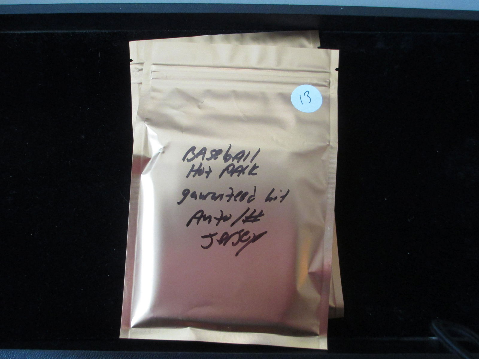 baseball hot pack guaranteed auto/jersey or #'d card (1 of 1)