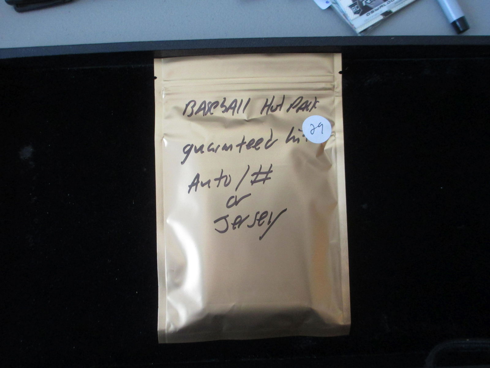 baseball hot pack guaranteed auto/jersey or #'d card (1 of 1)