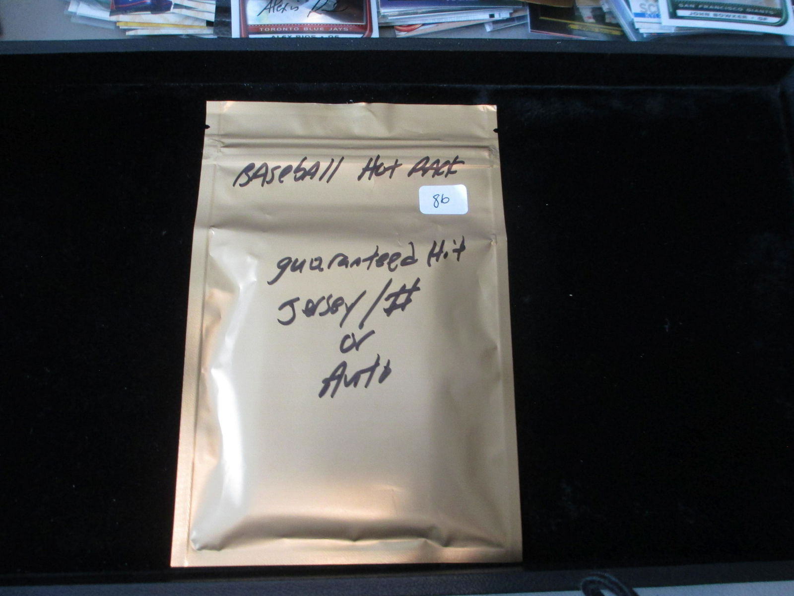 baseball hot pack guaranteed auto/jersey or #'d card (1 of 1)