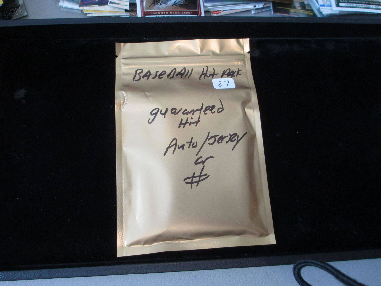 baseball hot pack guaranteed auto/jersey or #'d card (1 of 1)
