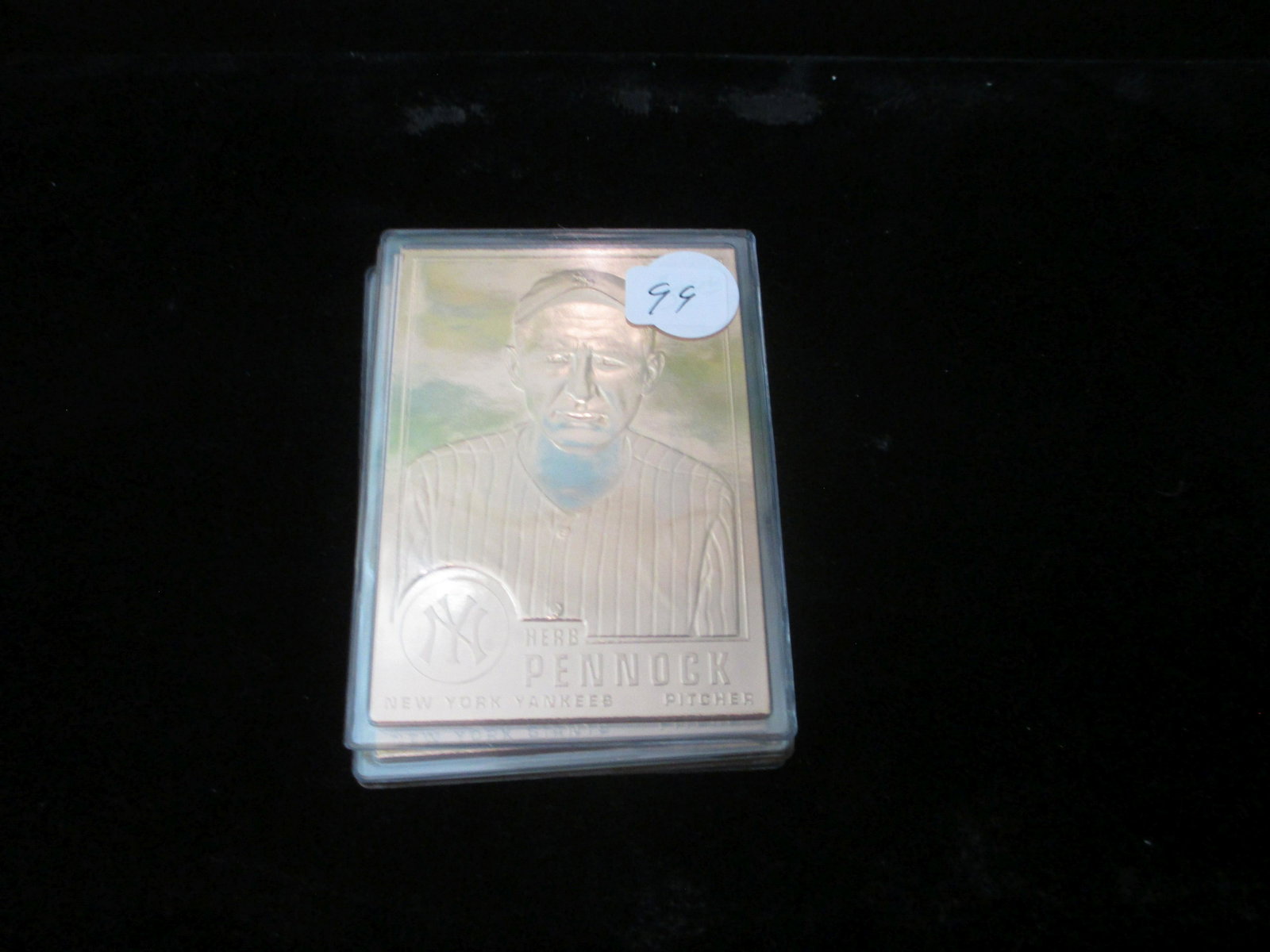 22kt gold card herb pennock: in protective sleeve