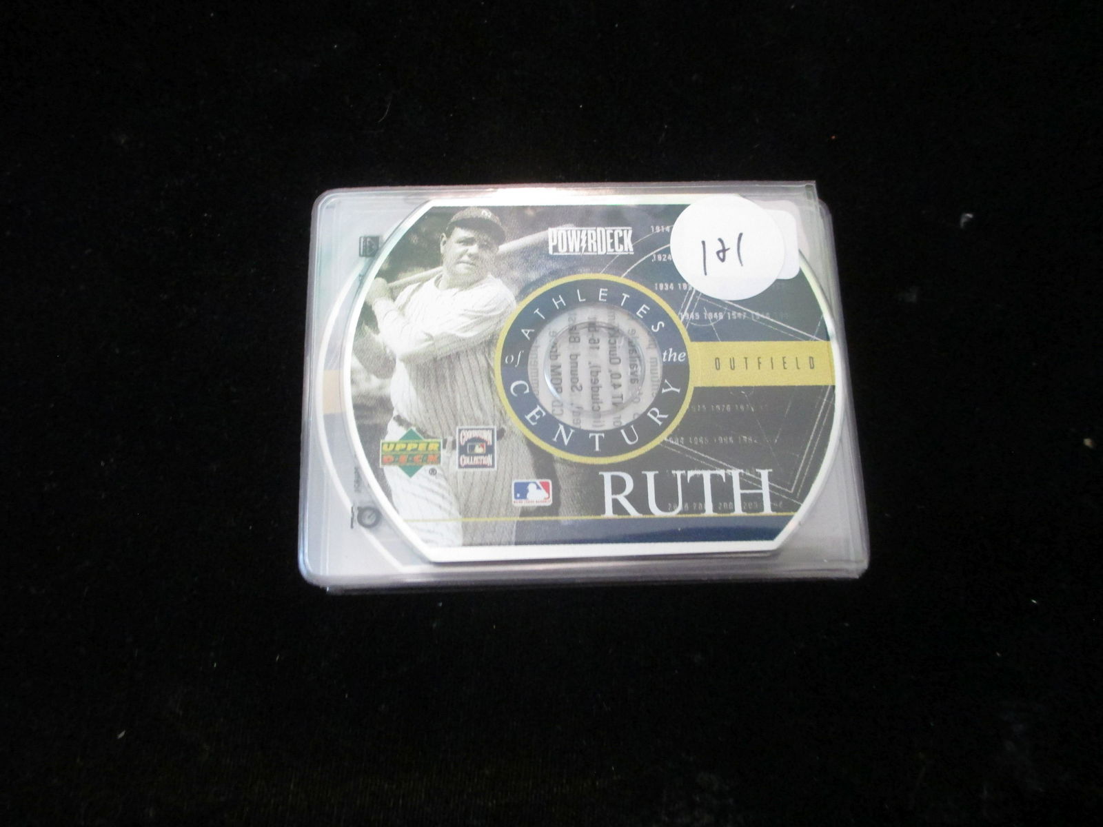 rare babe ruth disc card: rare lot