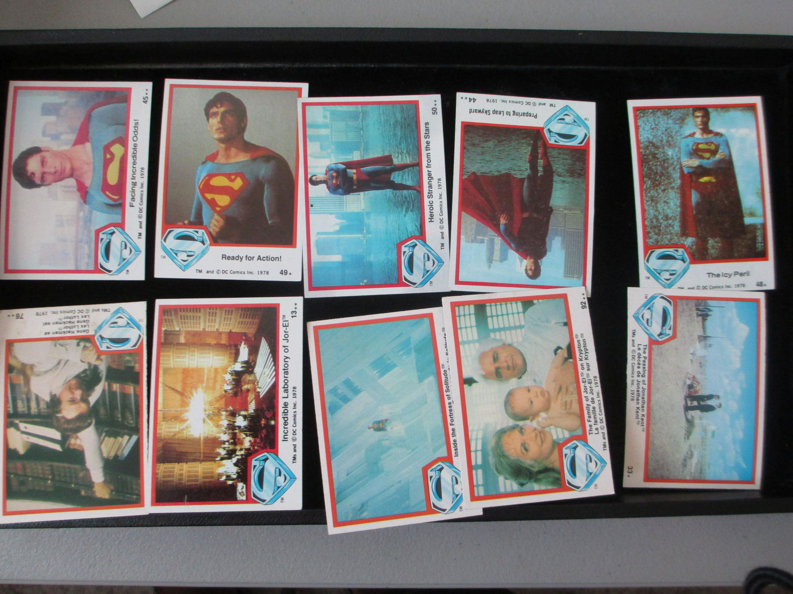 lot of 10 vintage superman cards (1 of 1)