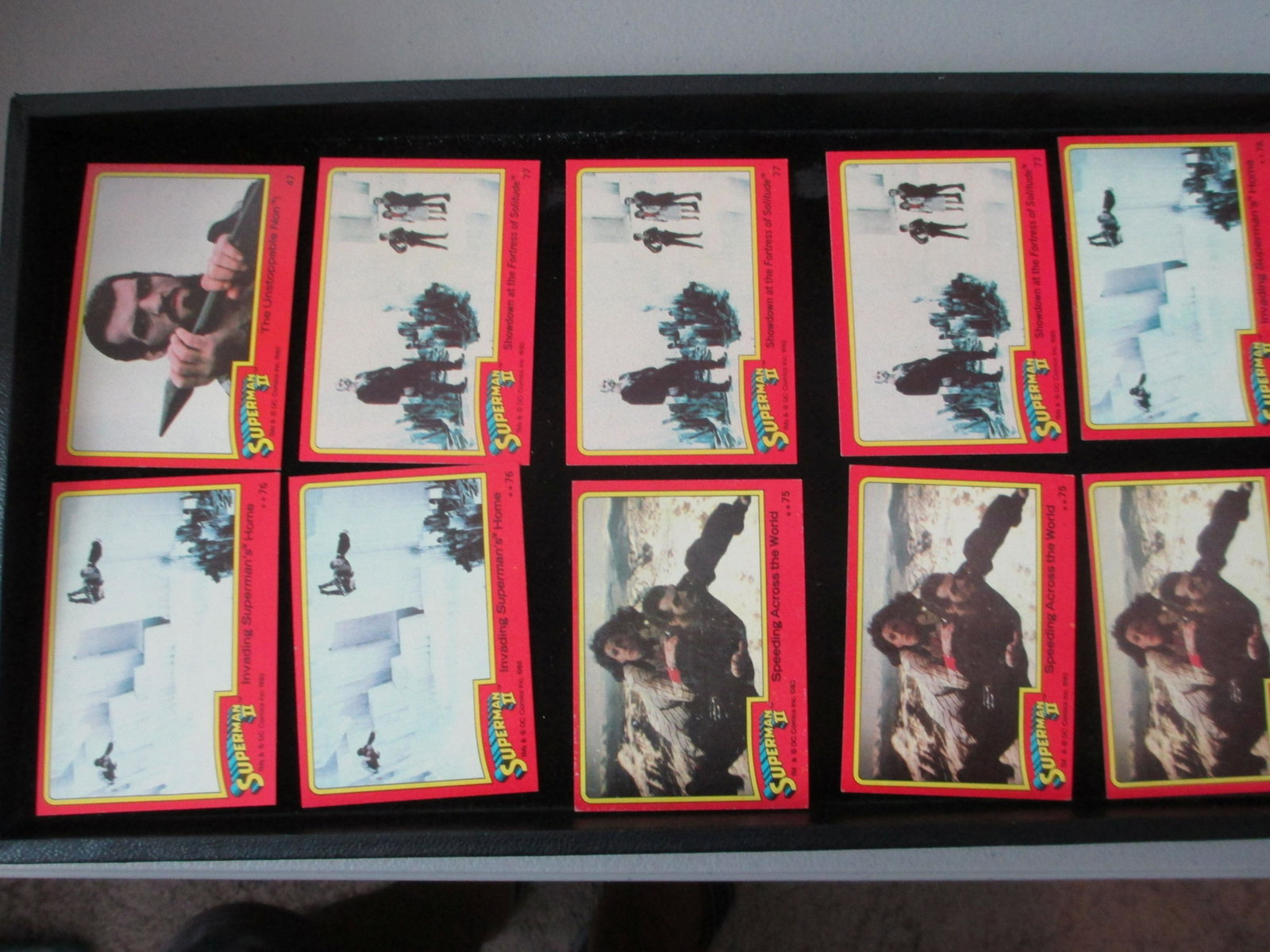 lot of 10 vintage superman cards: Superman
