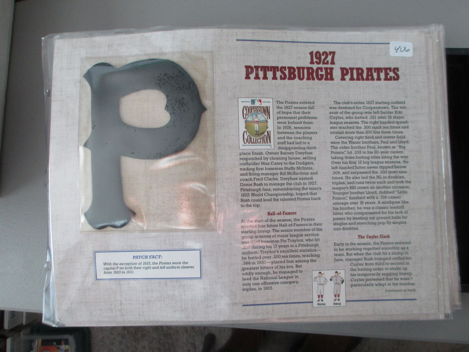 vintage large patch 1927 pittsburgh pirates (1 of 1)