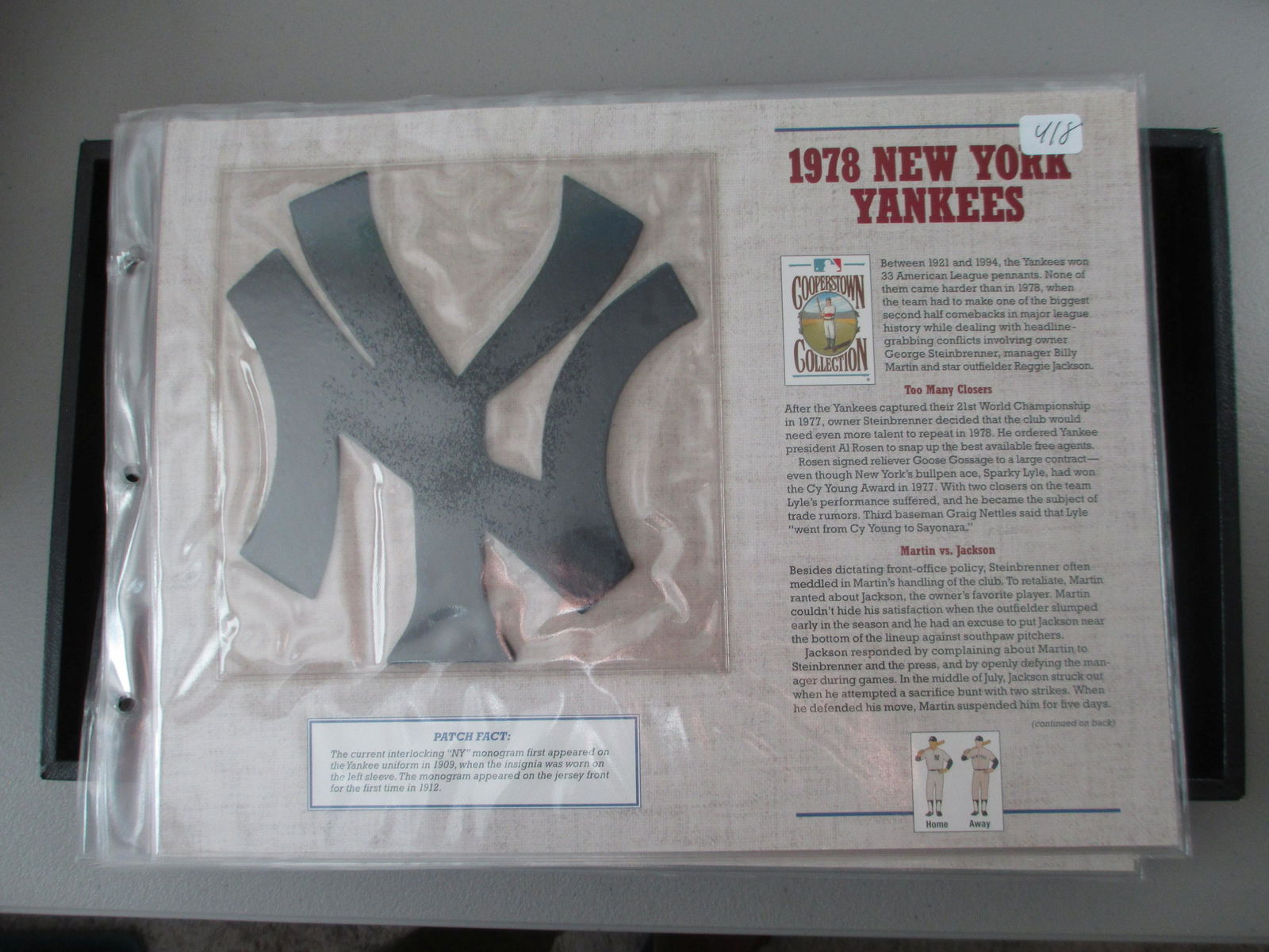 vintage large patch 1978 new york yankees (1 of 1)