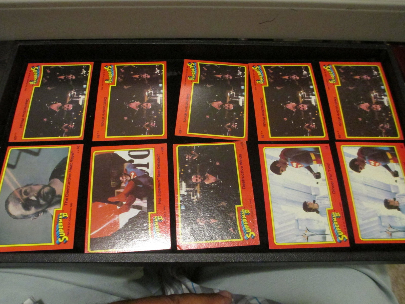 lot of 10 vintage superman cards: Superman