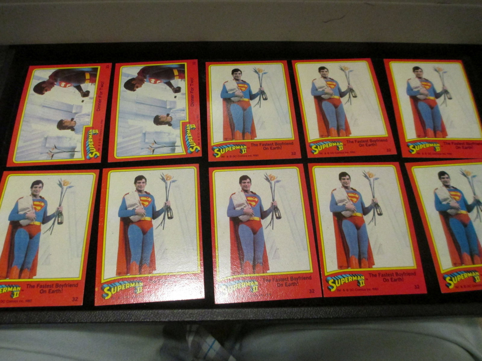 lot of 10 vintage superman cards: Superman