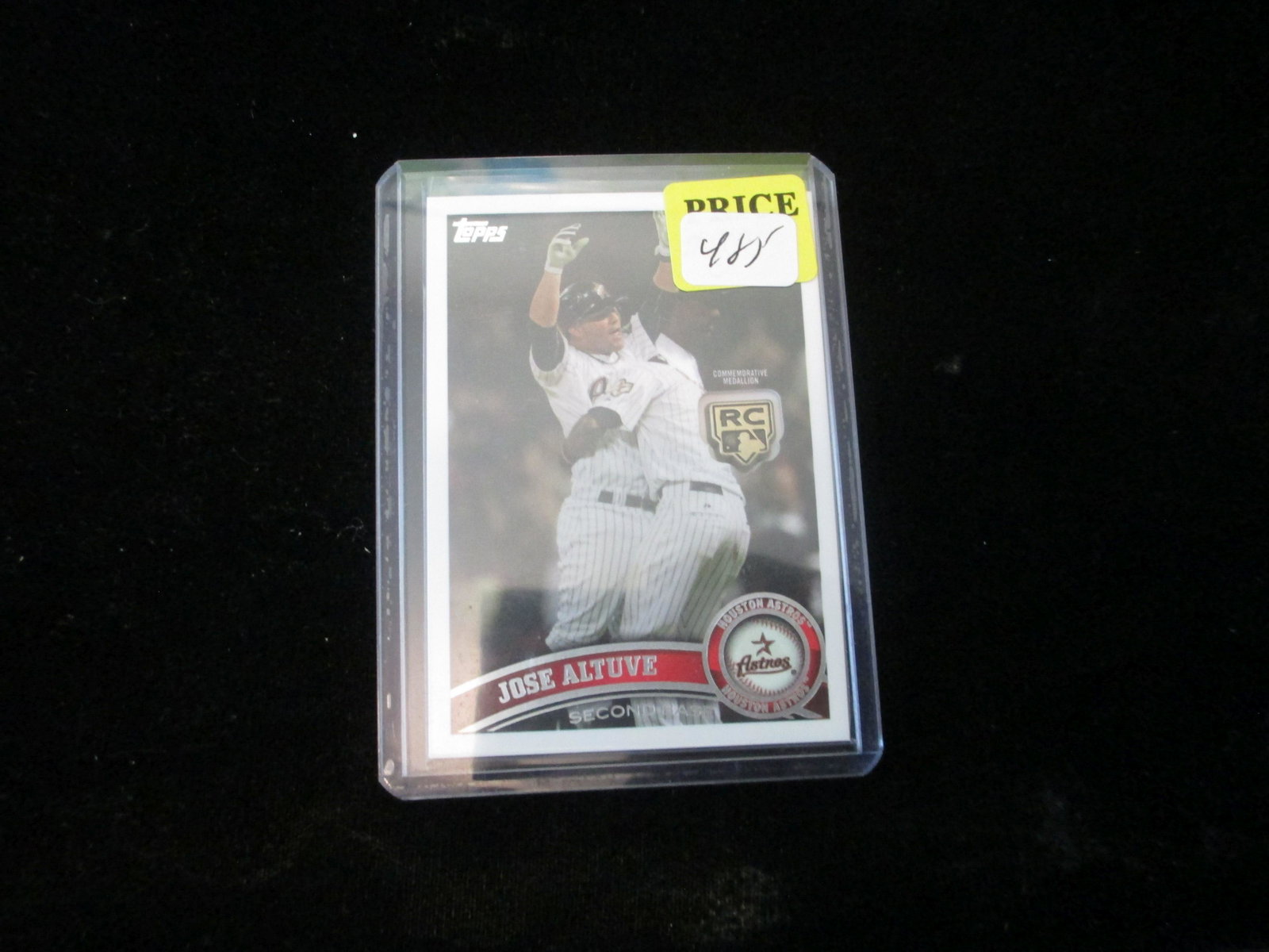 jose altuve rookie retro medallion card: astros