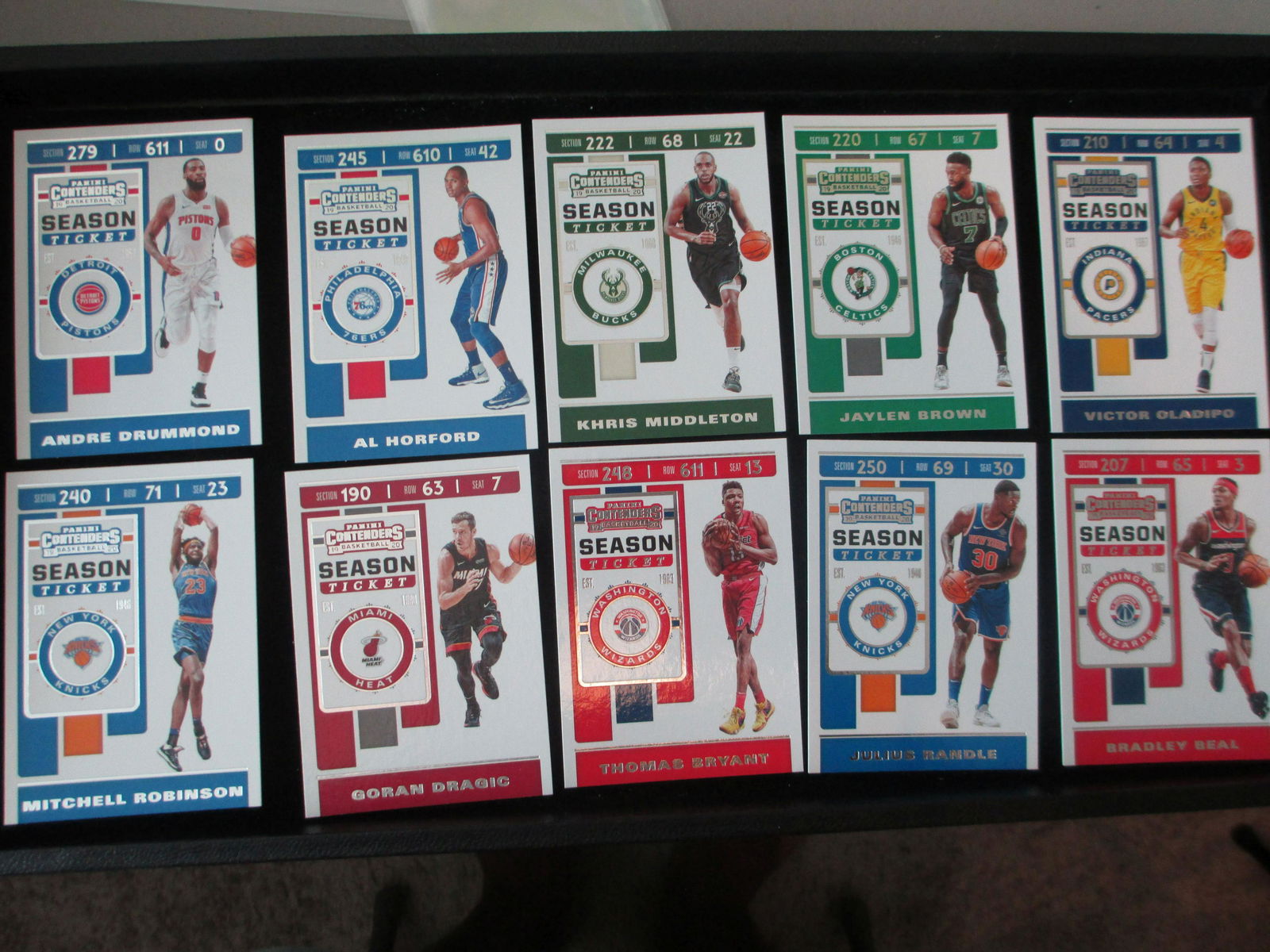 lot of 10 season ticket cards (1 of 1)