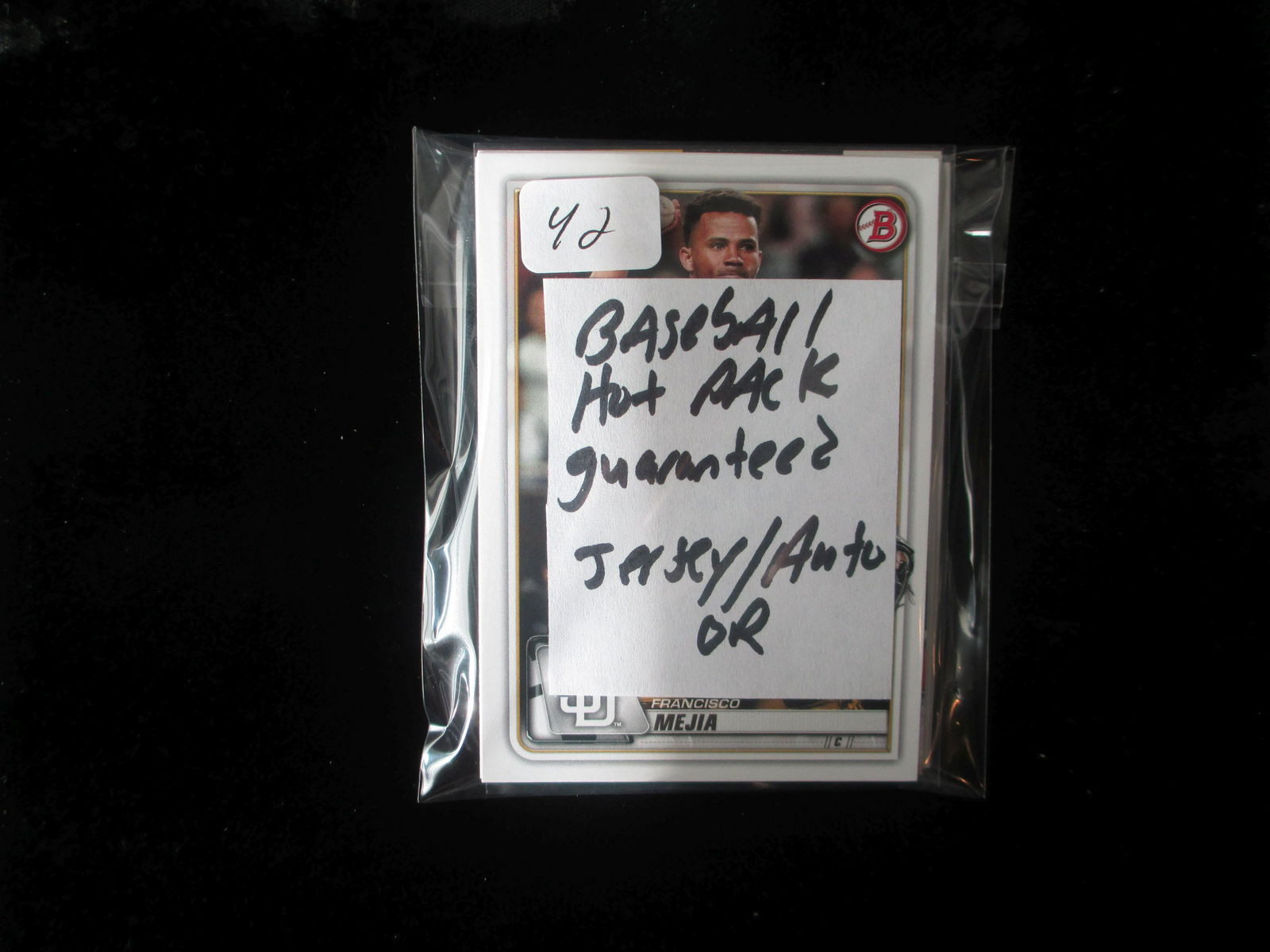 baseball hot pack guaranteed hit jersey or auto (1 of 1)