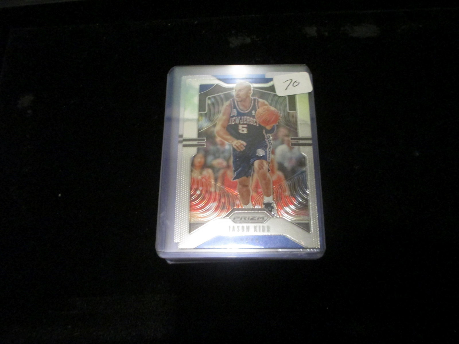 jason kidd prizm card: in top loaded sleeve
