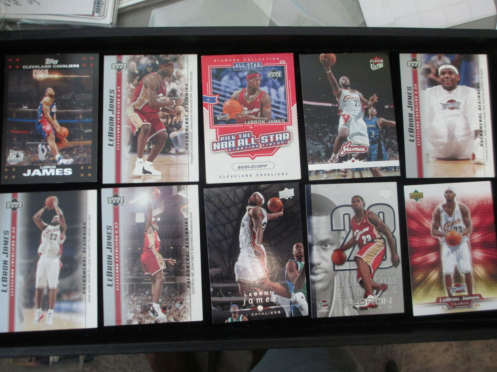 lot of 10 lebron james cards (1 of 1)