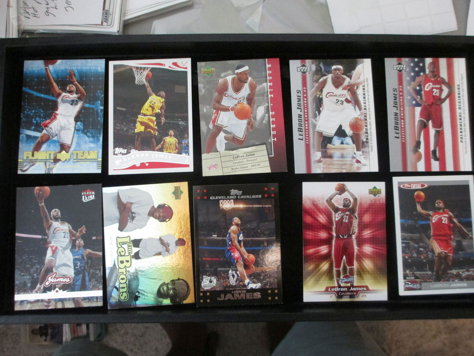 lot of 10 lebron james cards (1 of 1)