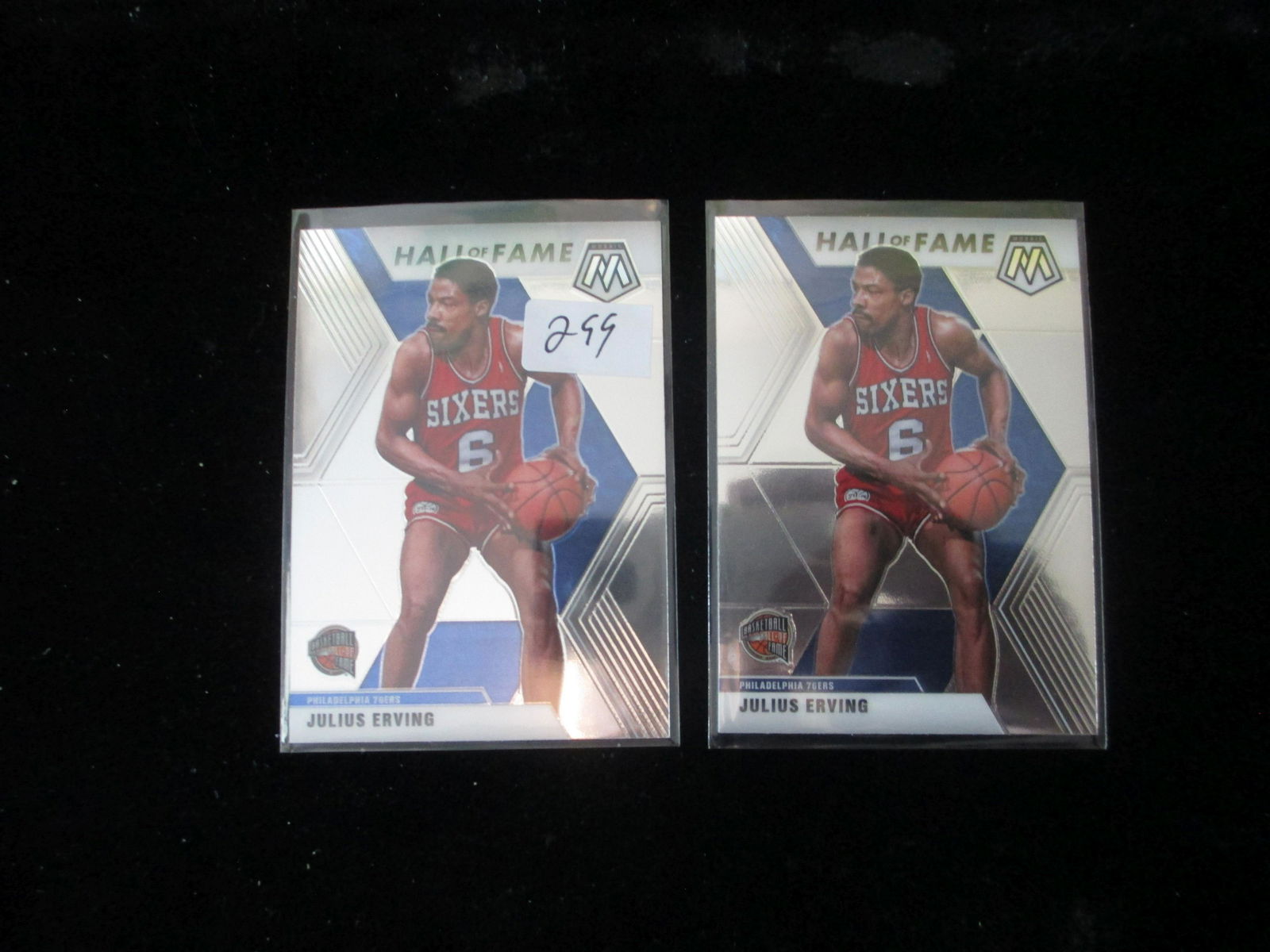 lot of 2 mosaic julius erving cards (1 of 1)