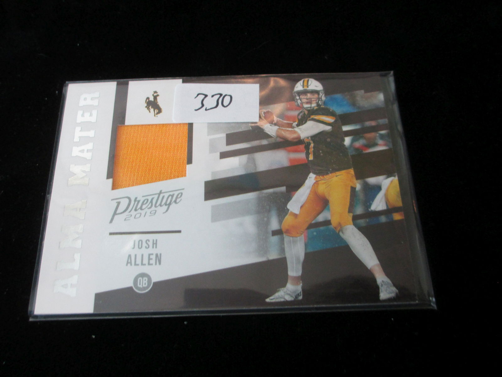 josh allen wyoming football jersey card (1 of 1)