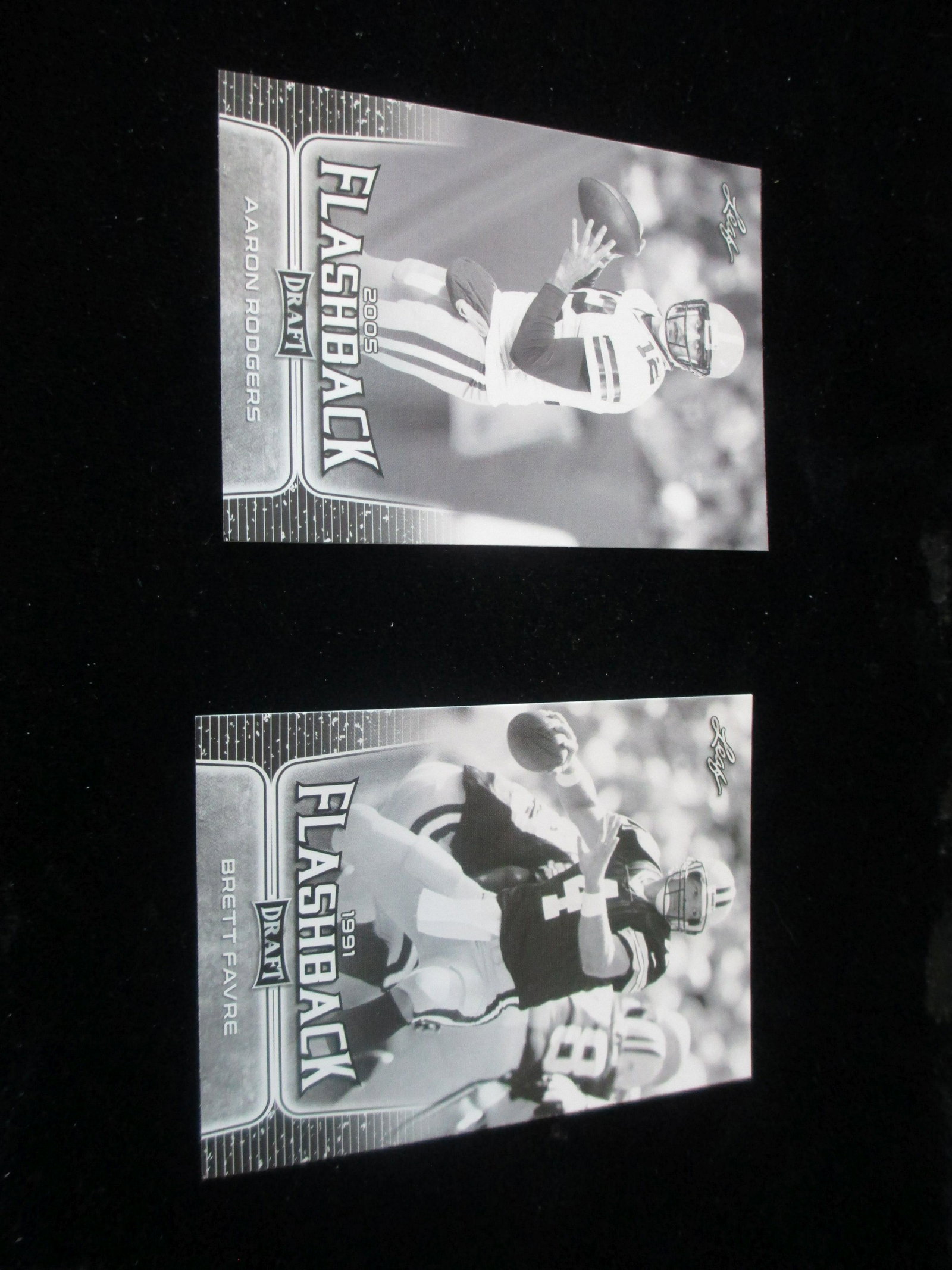 aaron rodgers and brett favre cards: all time greats