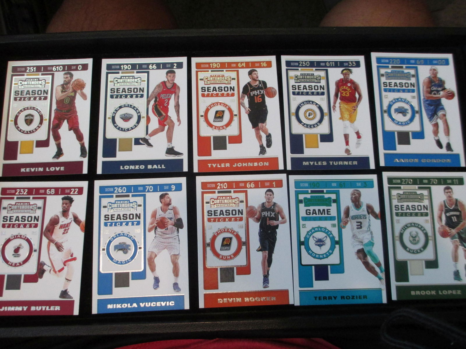 lot of 10 season ticket cards (1 of 1)