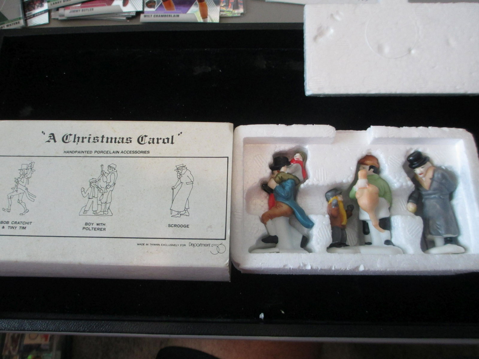 a christmas carol hand painted porcelain: new in box