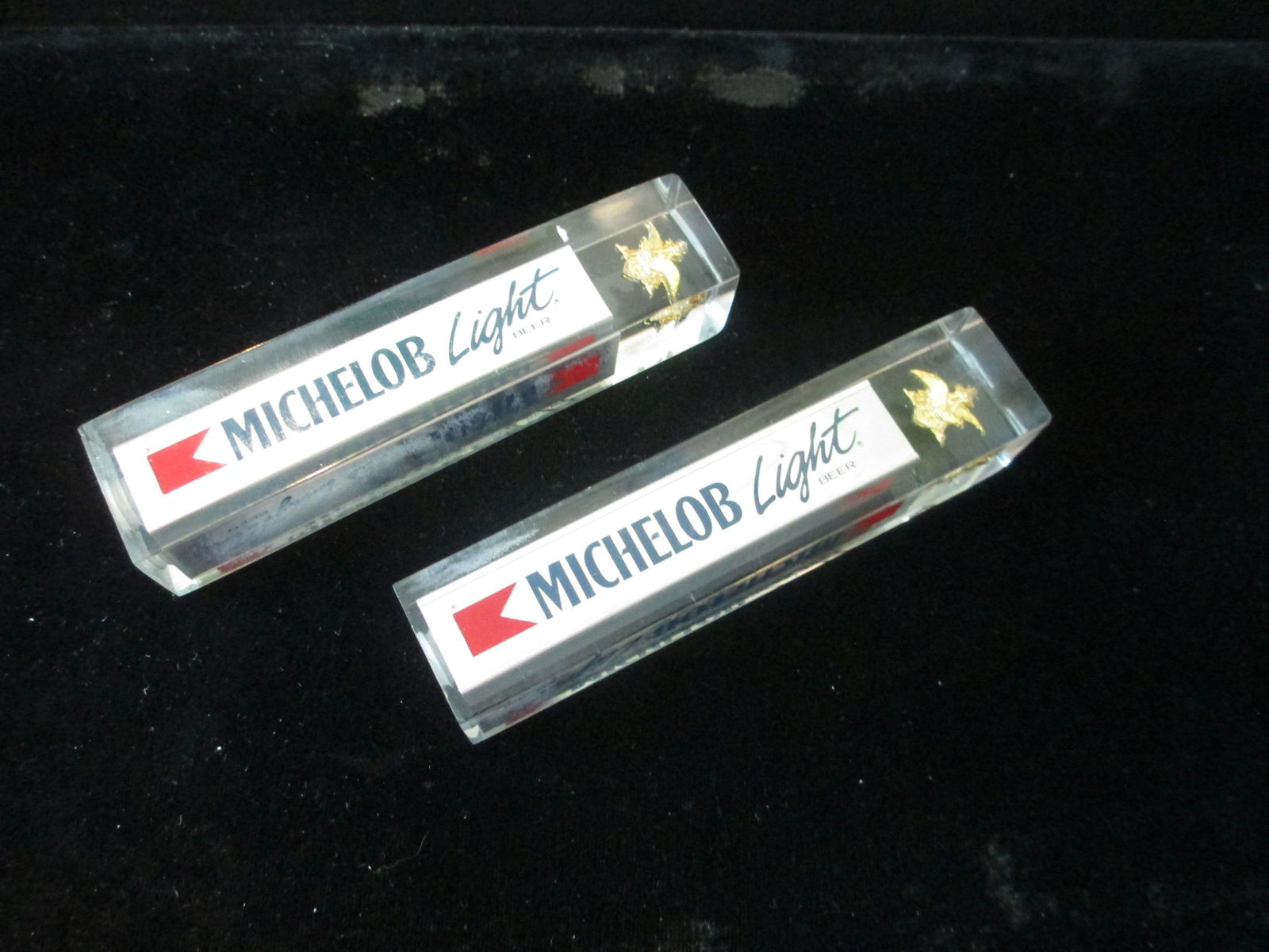lot of 2 michelob light beer tap handles (1 of 1)
