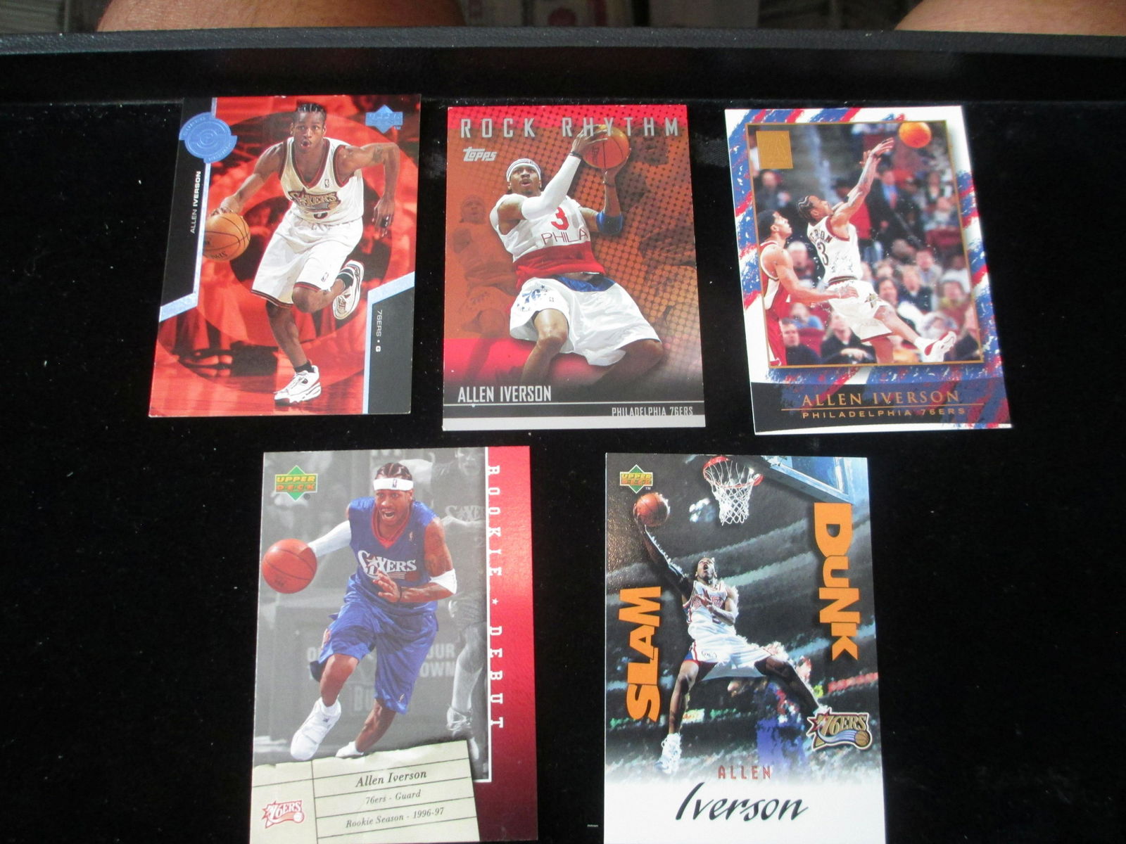 lot of 5 allen iverson cards (1 of 1)