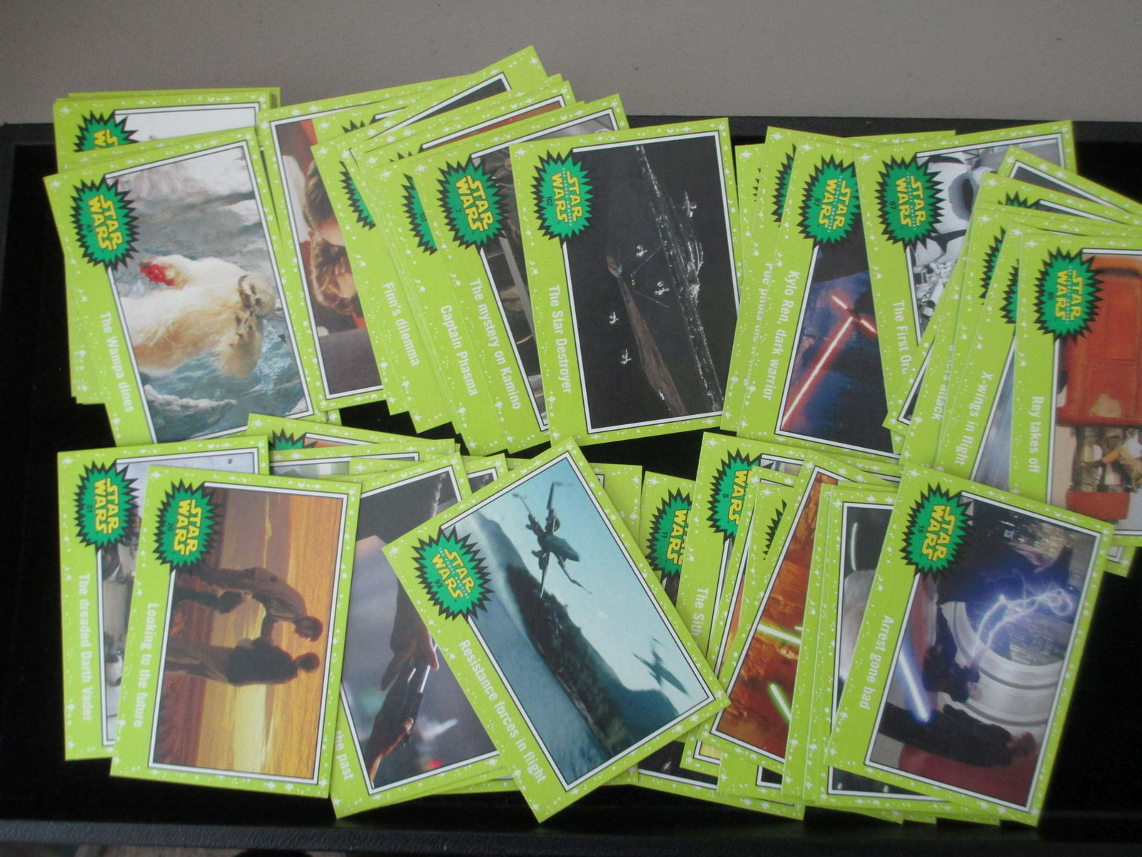 lot of 50 green vintage star wars cards (1 of 1)