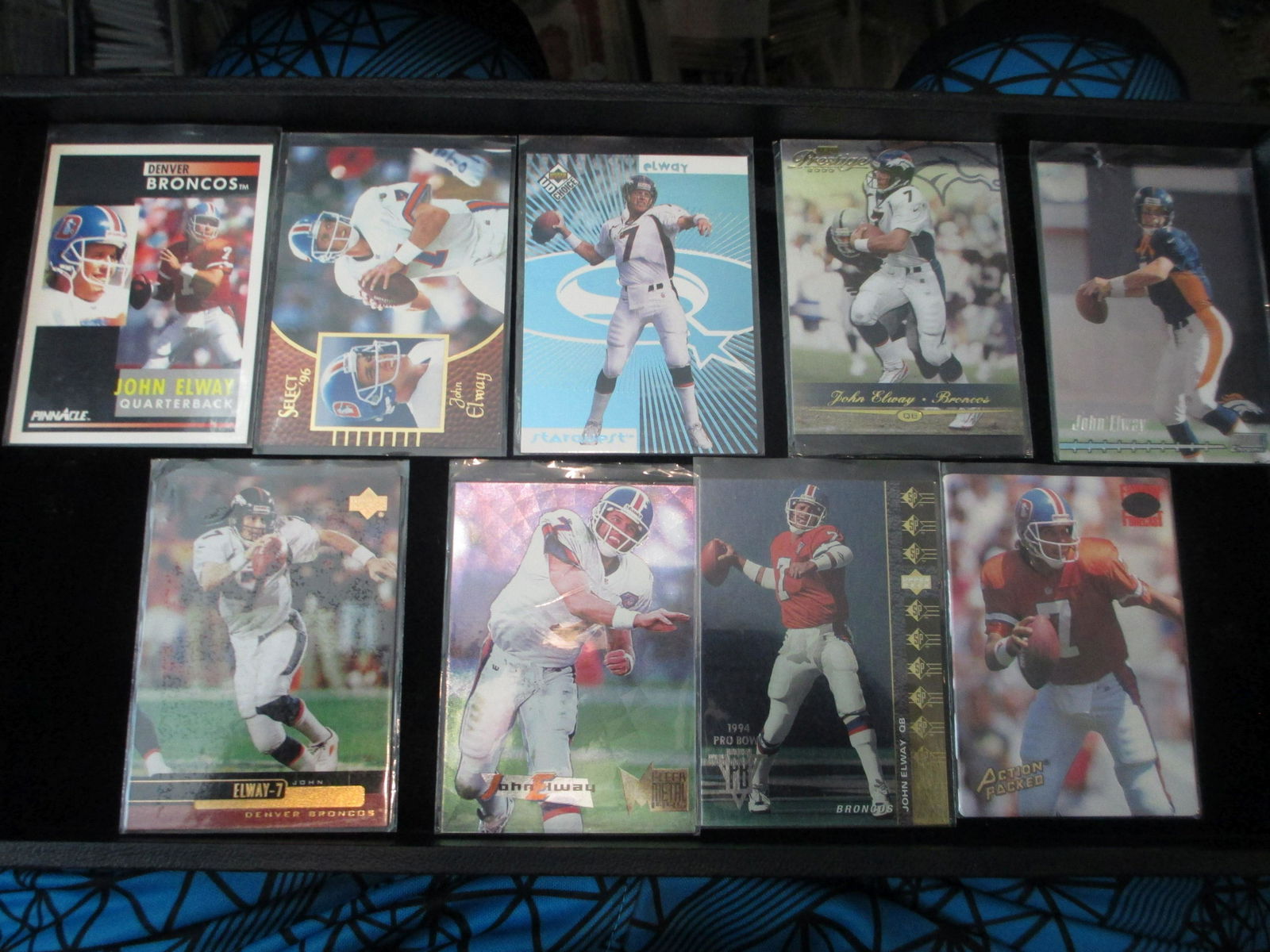 lot of 9 john elway cards (1 of 1)
