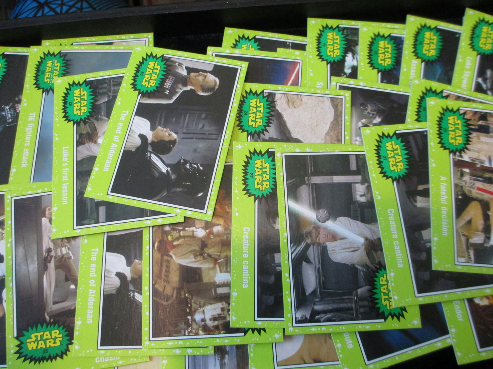 lot of 50 green vintage star wars cards (1 of 1)