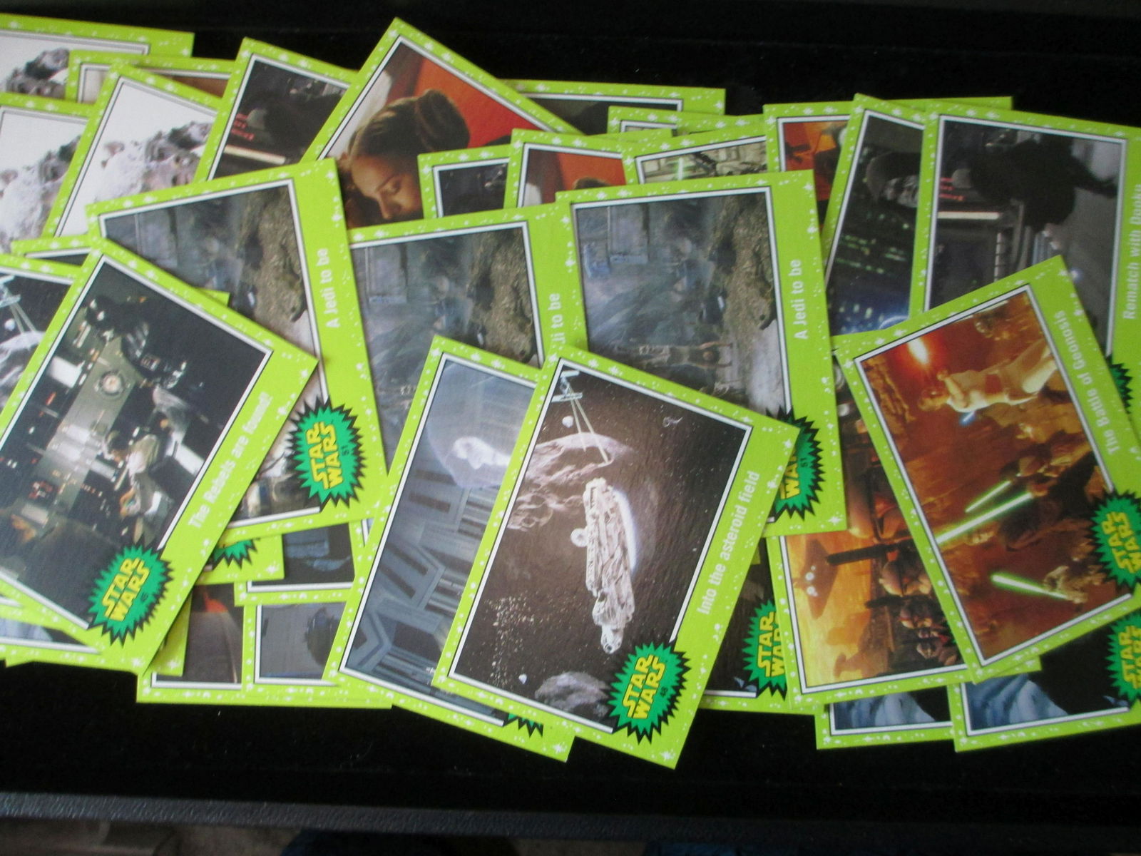 lot of 50 green vintage star wars cards (1 of 1)