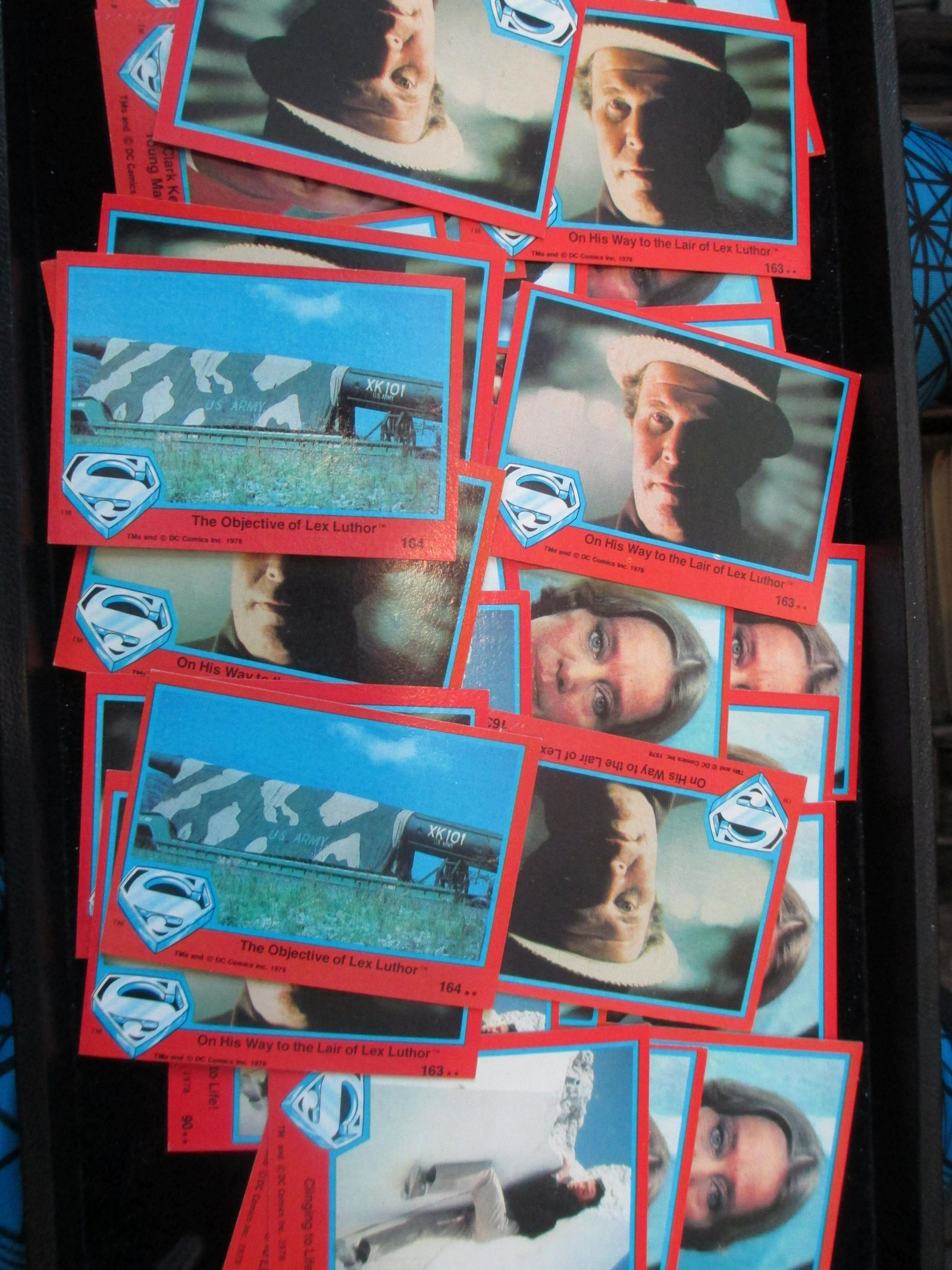 lot of 30 superman cards: superman lot