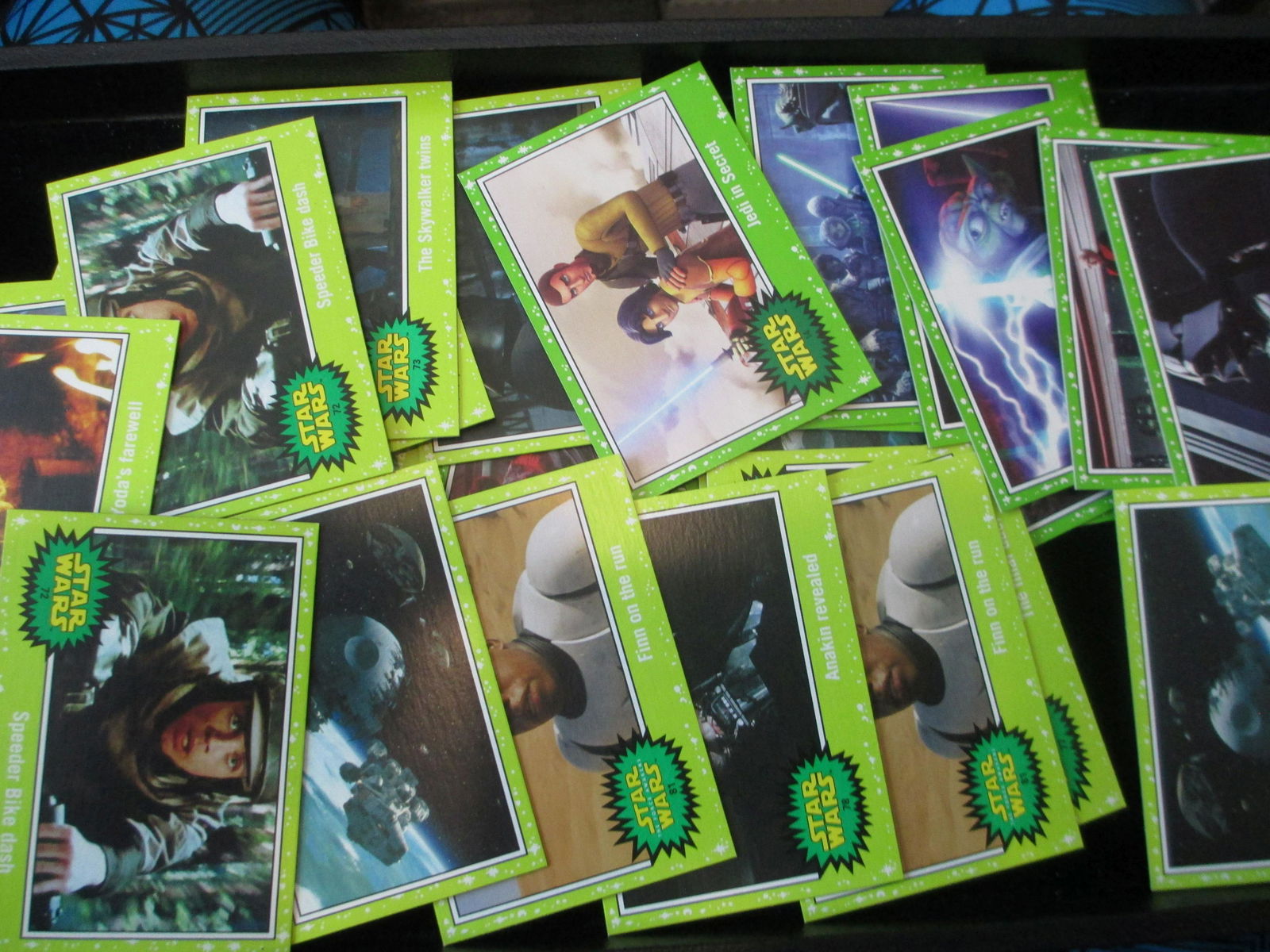 lot of 50 green vintage star wars cards (1 of 1)