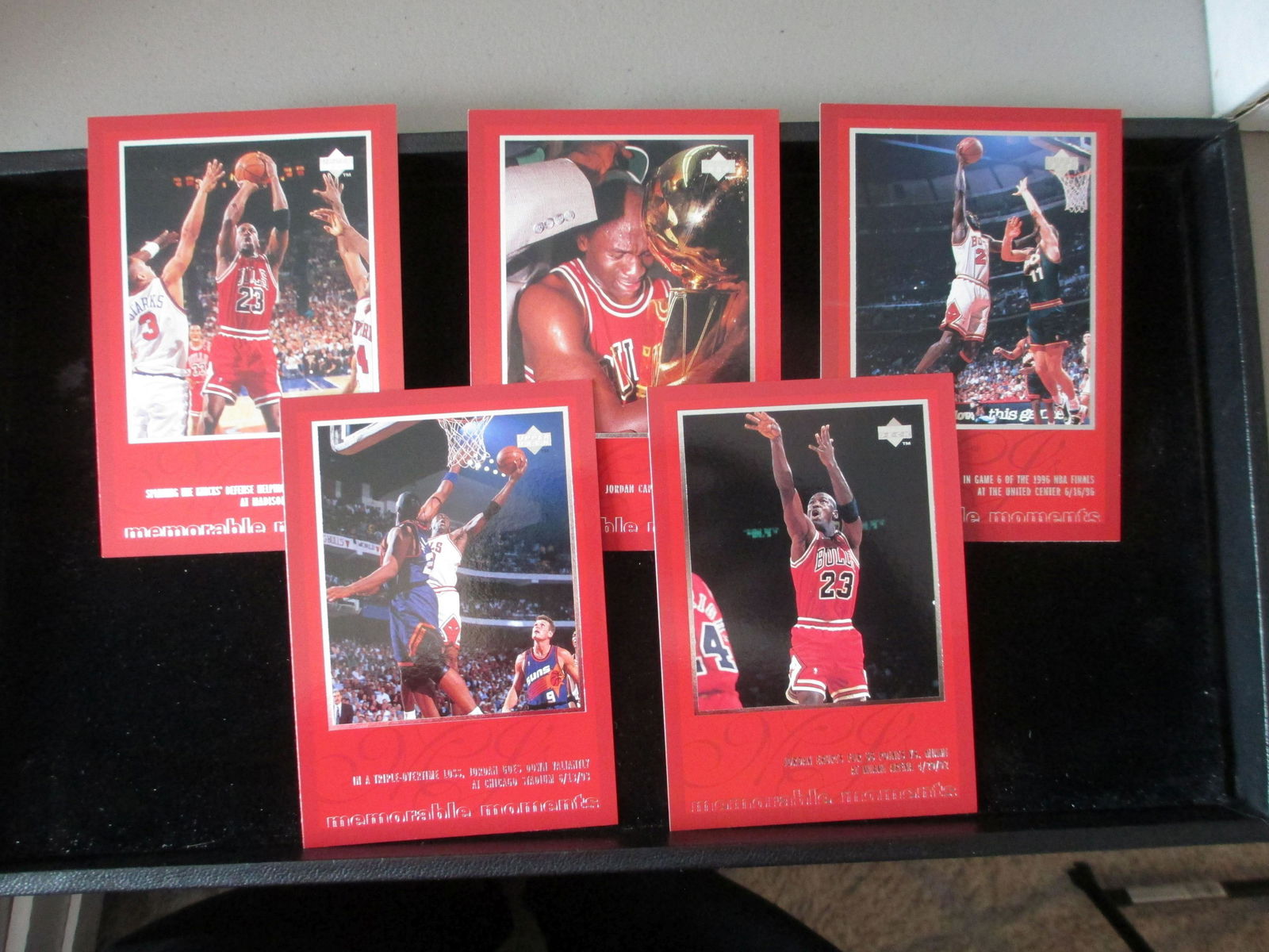 lot of 5 large michael jordan cards (1 of 1)