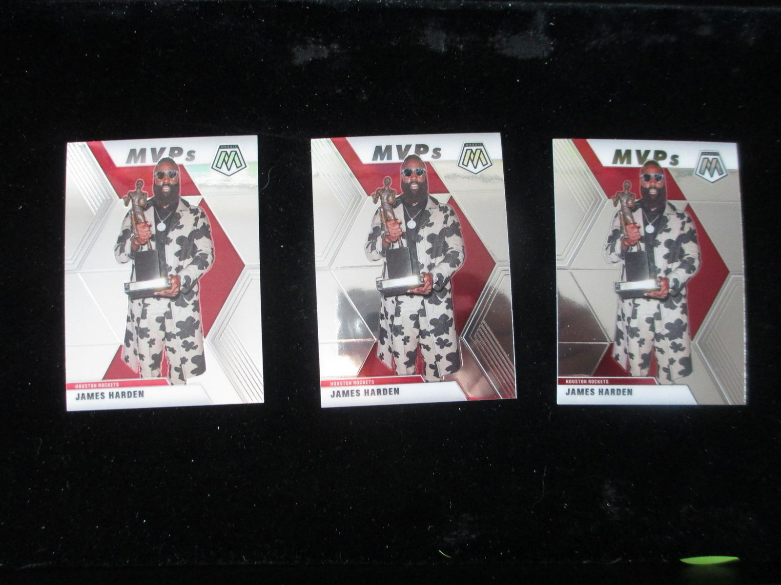 lot of 3 james harden mvp mosaic cards (1 of 1)