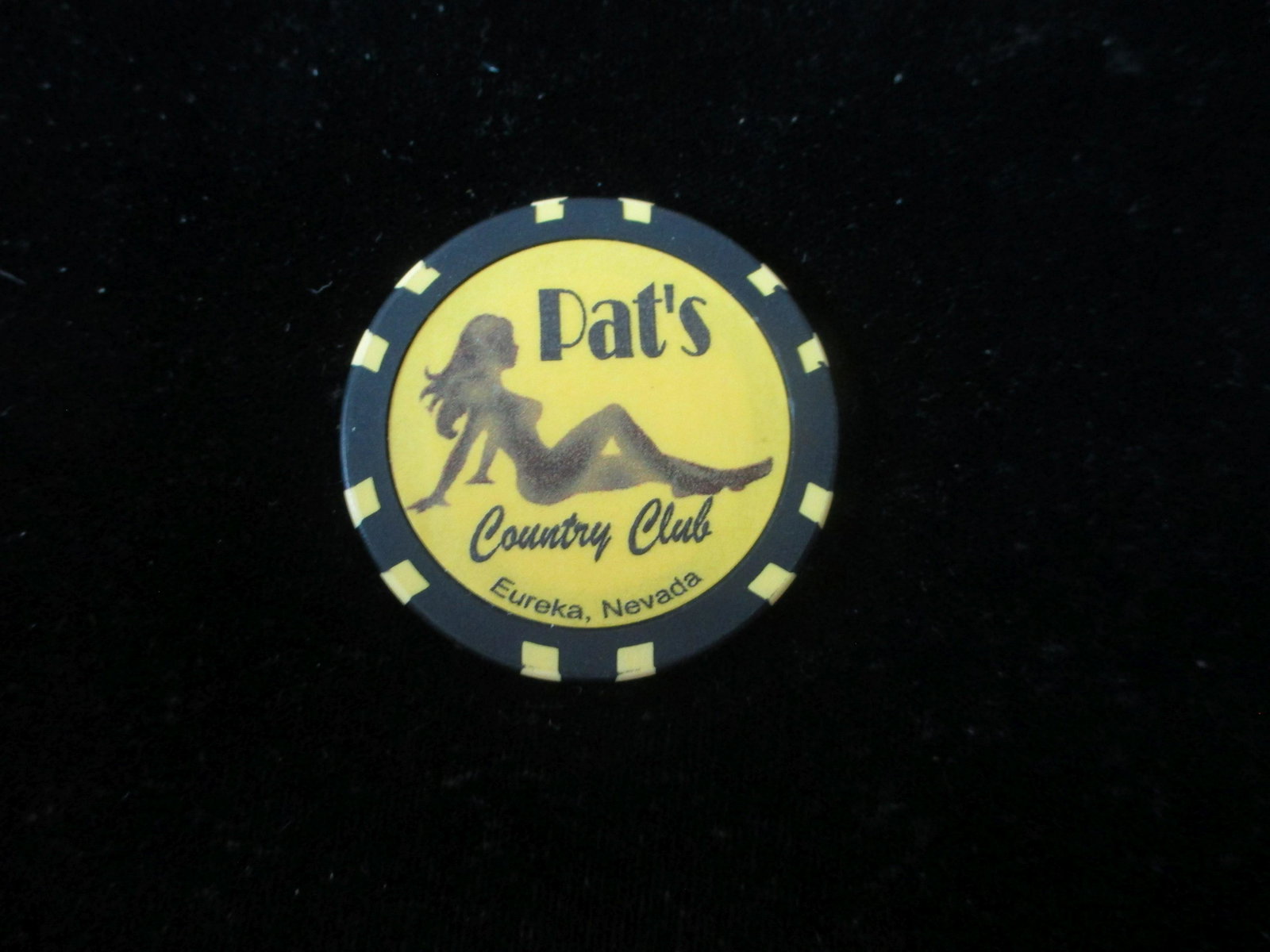 pats country club poker chip: closed nevada brothel