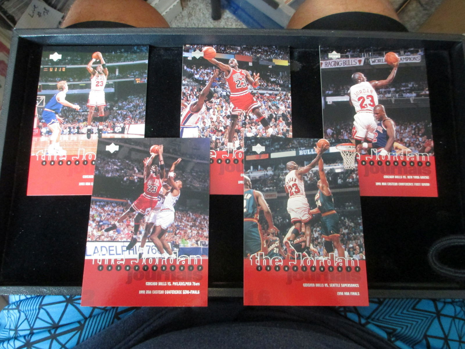 lot of 5 large michael jordan cards (1 of 1)