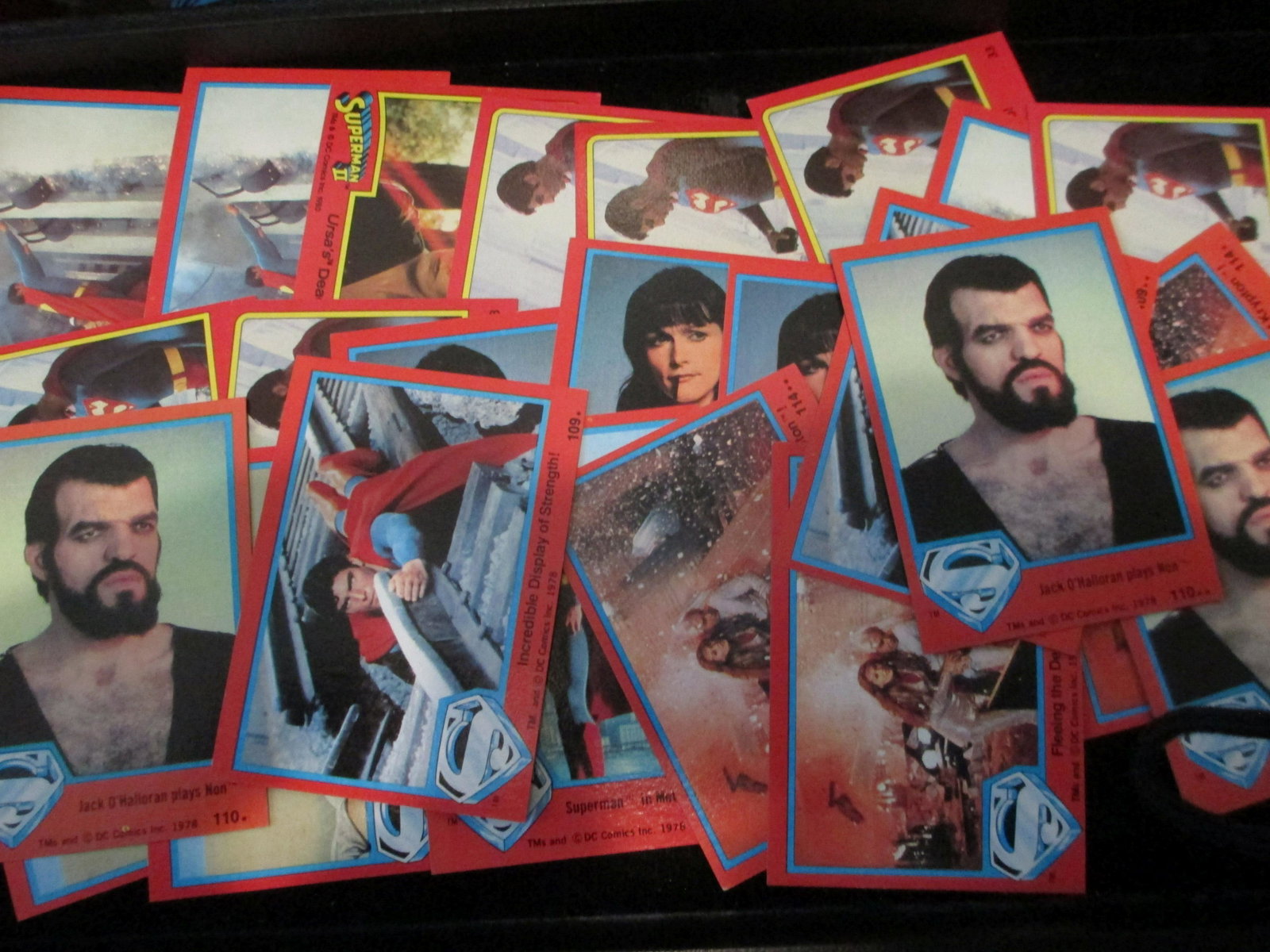 lot of 25 superman cards: superman