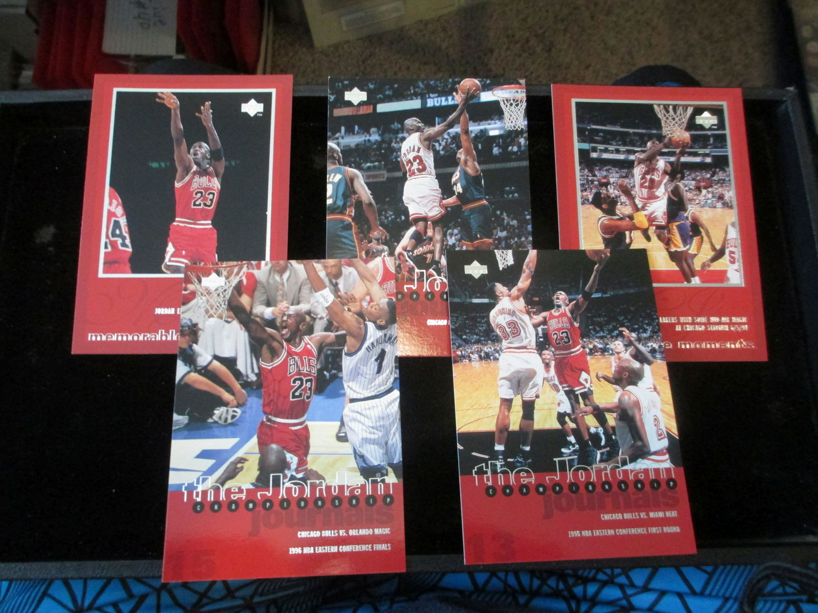 lot of 5 large michael jordan cards (1 of 1)