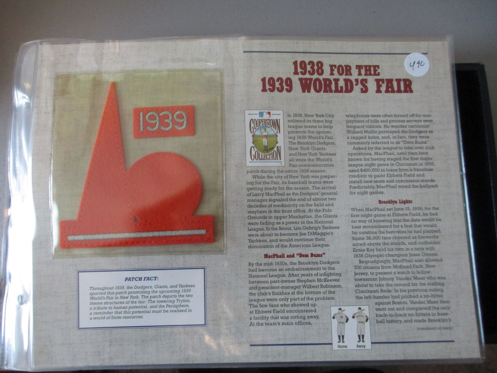 vintage patch 1938 worlds fair (1 of 1)