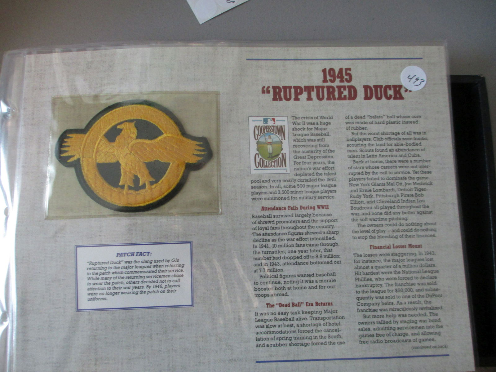 vintage patch 1945 ruptured duck (1 of 1)
