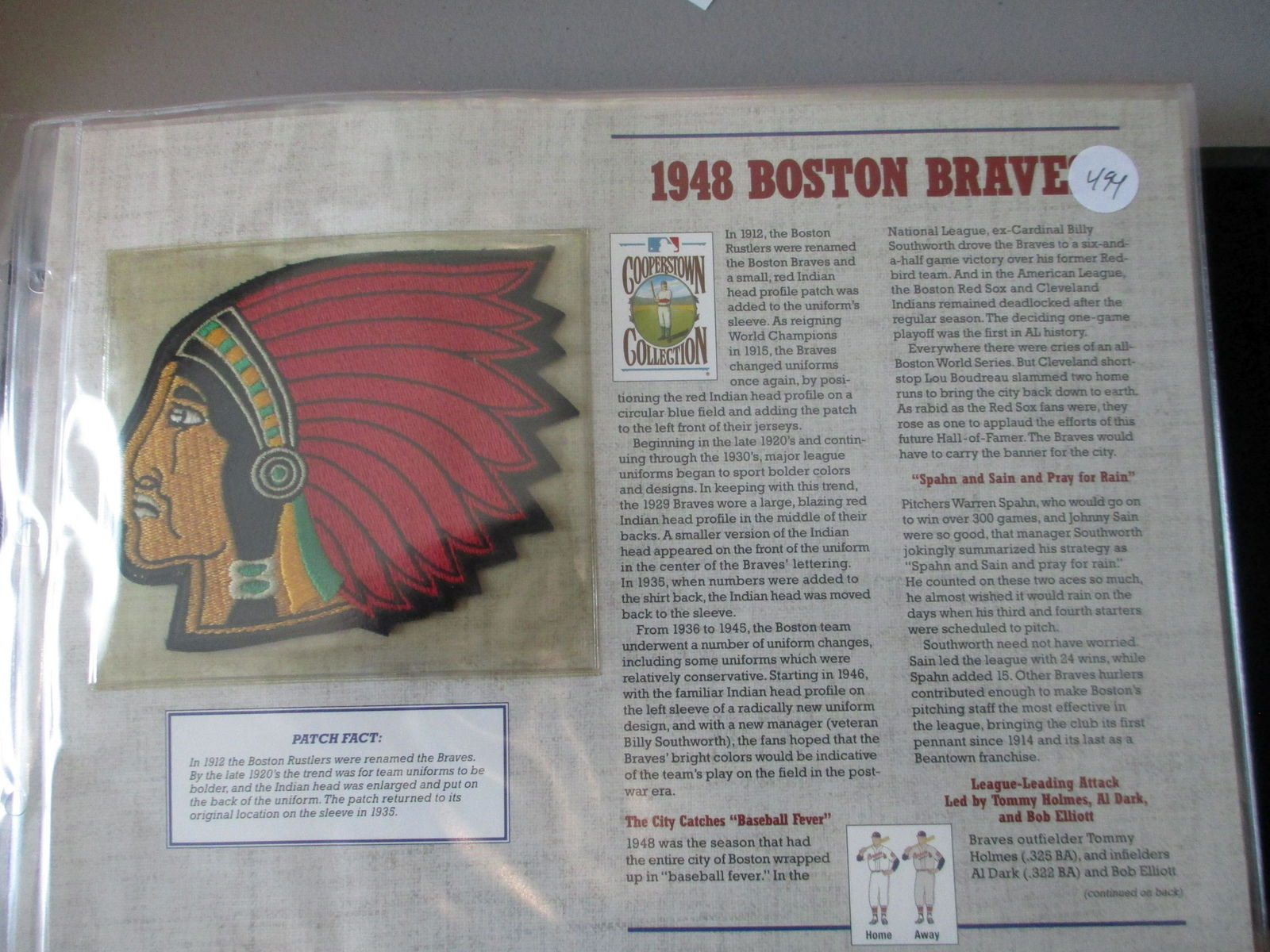 vintage patch 1948 boston braves (1 of 1)