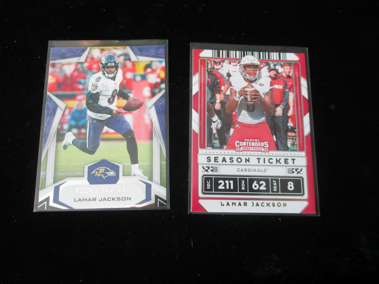 lot of 2 lamar jackson cards (1 of 1)