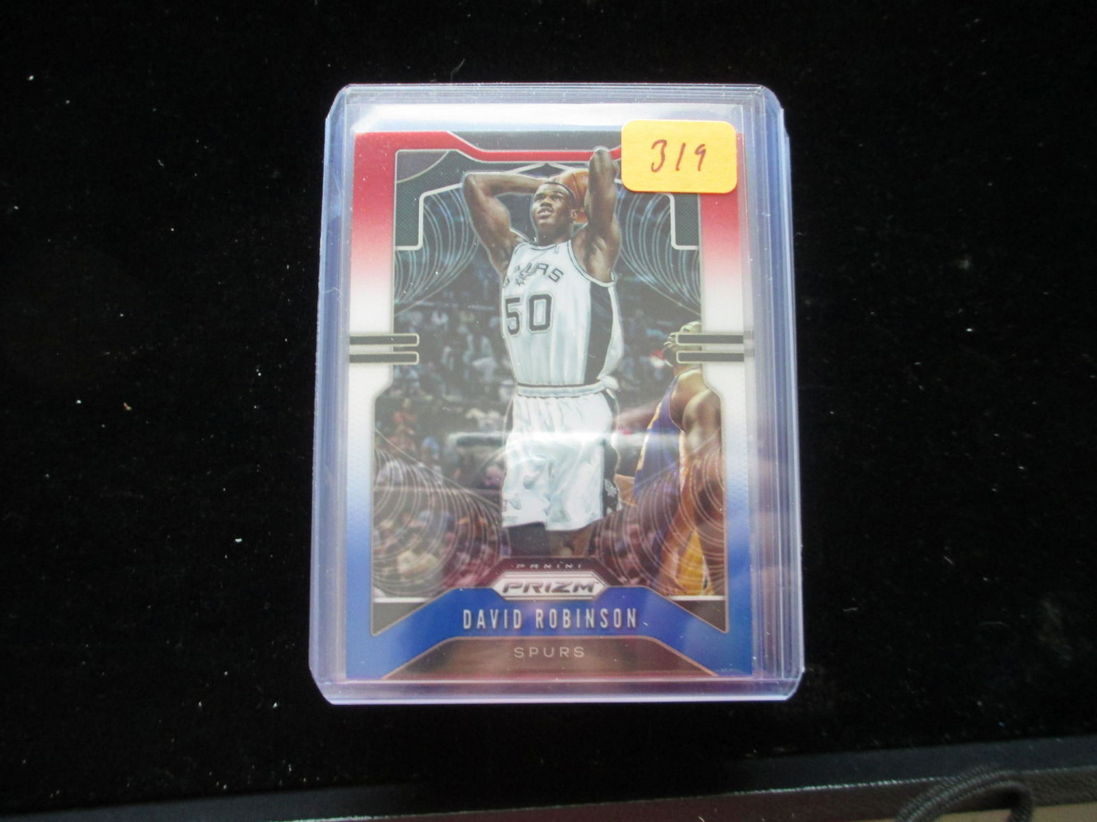 2019/20 red white and blue prizm david robinson: in top loaded sleeve