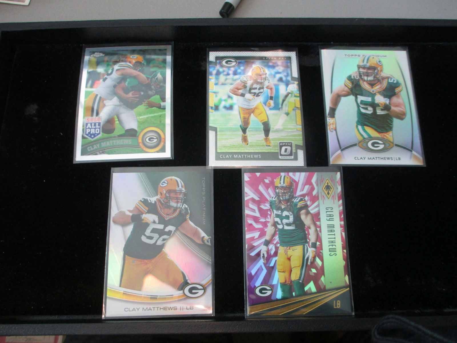 lot of (5) clay matthews cards packers (1 of 1)