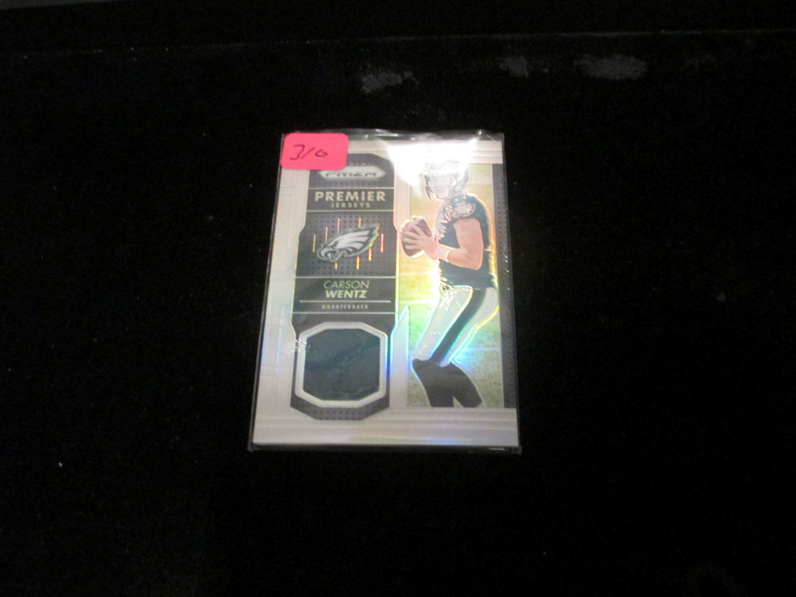 rare carson wentz prizm premier jersey card ppj-cw (1 of 1)