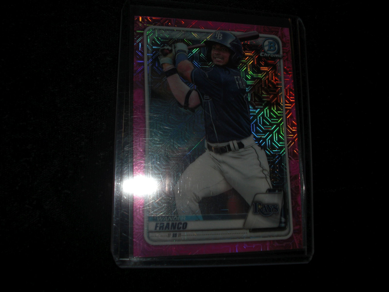 2020 pink wader franco #122/199: in top loader
