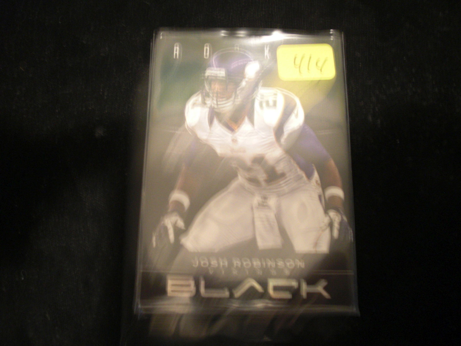 black josh robinson rookie no.150 #232/349: thick card